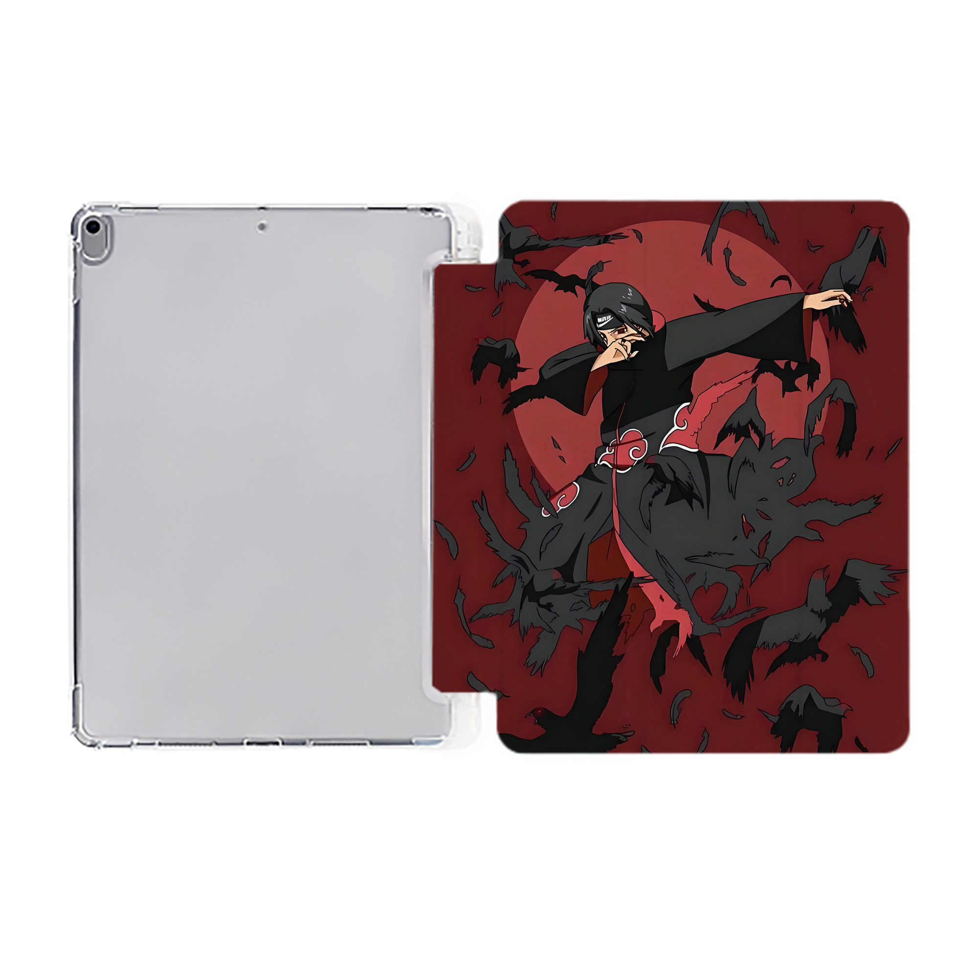 （画像用） NARUTO -ナルト- NARUTO -ナルト- 疾風伝 IPad ケース ペン収納付き 三つ折りスタンド PUレザー×シリコン 対応機種9.5/10.5/10.9インチ